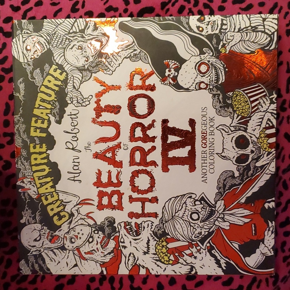 2 cute and creepy horror coloring books